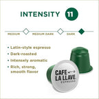 Cafe La Llave Latin Style Espresso Pods, Dark Roast, Compatible with Nespresso Original Line, 80 Count Aluminum Capsules