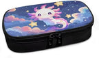 Gomyblomy Kawaii Axolotl Insulin Cooler Travel Case for Kids Starry Night Diabetes Carrying Insulated Bag for Supplies Keep Medicine Cool Portable Diabetic Protector Kit for Storage