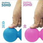 5BILLION Peanut Massage Ball - Double Lacrosse Massage Ball & Mobility Ball for Physical Therapy - Deep Tissue Massage Tool for Myofascial Release, Muscle Relaxer, Acupoint Massage (Black)