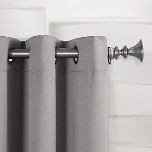 Sun Zero Becca Energy Efficient Grommet Curtain Panel, 40" x 84", Gray