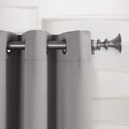 Sun Zero Becca Energy Efficient Grommet Curtain Panel, 40" x 84", Gray