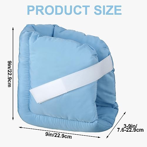 Panitay 4 Pcs Heel Protectors for Pressure Sores Heel Cushion Protector Pillows Foot Support Boot Protection for Pain Relief, Swollen Feet, Pressure Ulcers, Sore Ankles, Patients Supplies(Light Blue)