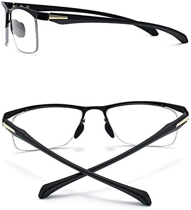 Reading Glasses, Anti Eye Fatigue, High Definition, Dual Use, Anti-Blue Light, Anti-Fatigue, Male, Black Frame, Youthful, Fashionable Business Glasses,+1.5