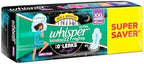 Whisper Ultra Night Sanitary Pads for Women, XL+ 15 (Pack of 3) Napkins
