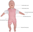 Infant CPR Manikin, Baby Airway Obstruction Choking First Aid Training Model with Bag and Product Manual for Educational Teaching Research