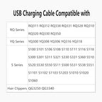 4.3V USB Power Charger Cable for Shaver, Replacement Power Supply Cord Compatible with Philips Norelco OneBlade Series QP2520/90/70/72 QP2533 QG3340 MG3740 A00390 RQ310 RQ320 RQ330 RQ338 RQ350