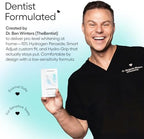 Something Nice Lumismart Whitening Strips - Dentist-Designed, Enamel Safe, up to 42 Treatments with Smart Adjust - Teeth Whitening Strips in Peach for Sensitive Teeth