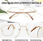 Oversized Square Reading Glasses Women Men, Large Blue Light Blocking Compuer Readers, Anti Eyestrain Eyeglasses
