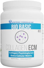 VitaBoost Systemic Formulas Collagen ECM #613, Bio Basic Collagen Powder Promotes Hair, Nail, Skin, Collagen Supplement and Keychain Pill Holder