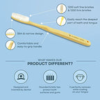 Long Head Toothbrush 4-Pack | Easy Plaque Remover | Huge Toothbrush for Adults | Medium Hard Bristles | Smoker's Choice