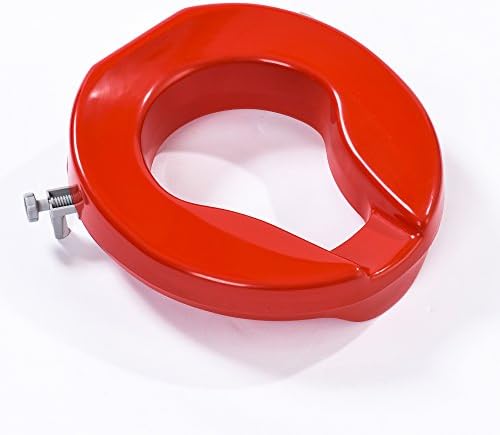 NRS Healthcare Red Raised Toilet Seat 5 cm (2 inch) High