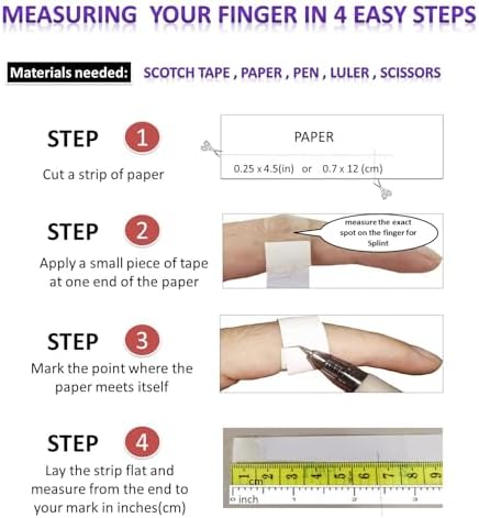 6 Pack Oval Finger Splints Waterproof Finger Splint for Arthritis, Trigger Finger,Mallet Fingers - Trigger Finger splints For Thumb, Index, Middle, Pinky or Ring Finger