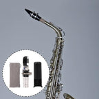 BQLZR Tenor Saxophone Mouthpiece 6# Clamp Cap Repair Kit for Jazz Pop Silver Plated