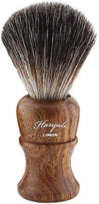 Wooden Mens Shaving Kit Double Edge Safety Razor, Synthetic Badger Hair Brush, Stand, Bowl & Soap Perfect Set for Men