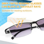 LUFF 4PCS Anti-Blu-Ray Reading Glasses Uv400,Sun Readers With Spring Hinges(2.0X)