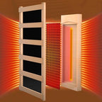 150 Watt Infrared Sauna Heater 120V, Sauna Accessories, Carbon Fiber Heating Plate for Wooden Indoor/Outdoor Sauna Room (25.19"x13.38"x1.18", 120V)