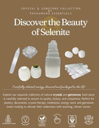 Pachamama Essentials Selenite Tower 4" Tall Skyscraper Healing Crystal Stone Reiki Meditation Energy Protection