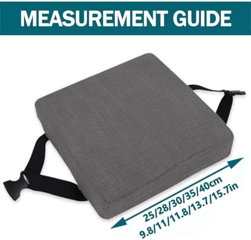Square Chair Cushion Non-Slip, Bar Stool with Ties ，Cotton Linen Fabric, High-Density Foam Fill, Machine Washable, Indoor/Outdoor Use(Oatmeal,10x10x2 in)