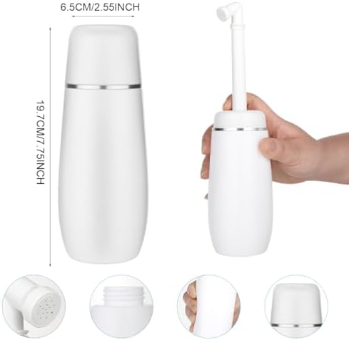 Portable Bidet for Travel 400ml Upside Down Peri Bottle Sprayer Handheld for Postpartum Perineal Care Hemorrhoid Treatment
