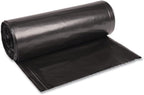 Boardwalk BWK523 Super Extra-Heavy Repro Can Liner, 38" x 58", 1.6 Mil, 60gal, Black, 10 Bags per Roll (Case of 10 Rolls)