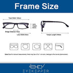 Eyekepper Reading Glasses Women - 4 Pack Comfort Readers Men（Black）