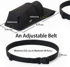 Professional Massage Therapist Holster with Adjustable Belt, Massage Bottle Bag, Massage Lotion Holster,Black(XJ-1KD)