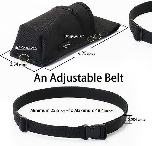 Professional Massage Therapist Holster with Adjustable Belt, Massage Bottle Bag, Massage Lotion Holster,Black(XJ-1KD)