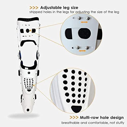 Knee Brace, Adjustable Full Leg Stabilizer Knee Orthosis Splint, Knee Brace Knee Ankle Foot Orthosis Brace Fixed For Women And Men