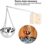 Sauna Oil Cup Sauna Aromatherapy Oil Holder Essential Stainless Steel Oil Bowl Sauna Room Accessories Fragrance Diffuser Bowl for Sauna and Spa