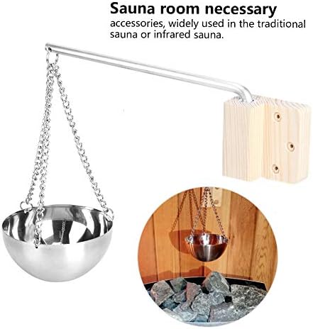 Sauna Oil Cup Sauna Aromatherapy Oil Holder Essential Stainless Steel Oil Bowl Sauna Room Accessories Fragrance Diffuser Bowl for Sauna and Spa