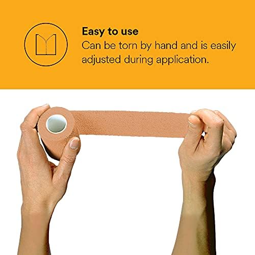 3M™ Coban™ NL Non-Latex Self-Adherent Wrap with Hand Tear, 2083, 3 in x 5 yd, 24 Rolls/Case