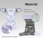 3 Pack Adult Cloth Diapers, Reusable Diaper Underwear, Washable, Elderly Care Protective Diaper, Adjustable Waist Circumference for Both Men and Women Black,XL