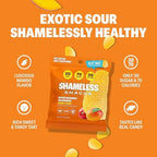 Shameless Snacks Sour Mango Madness - Sour Candy & Fruit Snacks, Tropical Mango Gummy Candy, Keto Snacks in Bulk, 3g Sugar Gluten Free Vegan for Adults