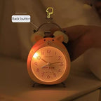 GRFIT Cute and Powerful 5 Inch Digital Alarm Clock for Kids, with Night Light, Battery Operated, for Living Room, Bedroom, Bedside Desk Alarm Clock (Color : B)