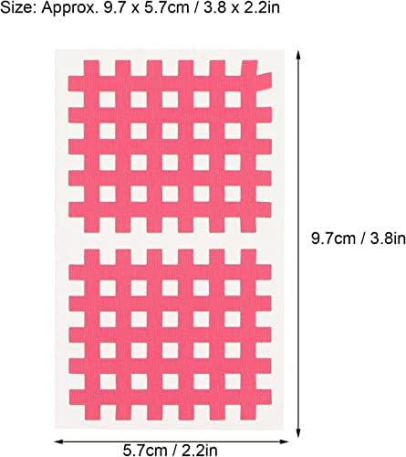 Tmax Waterproof Spiral Cross Kinesiology Tape to Acupuncture Point,1 Box of 20 Sheets (C Type-Beige,40 Stickers)