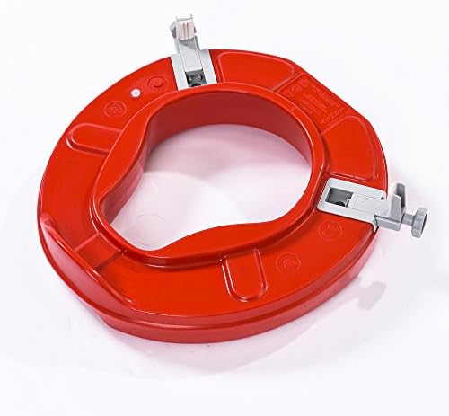 NRS Healthcare Red Raised Toilet Seat 5 cm (2 inch) High