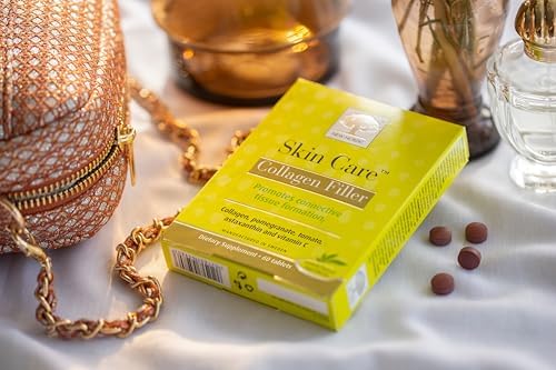 NEW NORDIC Skin Care, Collagen Filler Tablets, Marine Collagen with Vitamin C Supplement for Healthy Looking, Smoother, Plump Skin, 60 Count (Pack of 1)