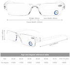 DOOViC 5 Pack One-Piece Design Reading Glasses Lightweight Blue Light Blocking Computer Readers for Women Men