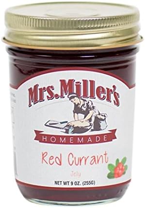 Mrs. Millers Amish Made Red Currant Jelly 9 Ounce (Pack of 2)