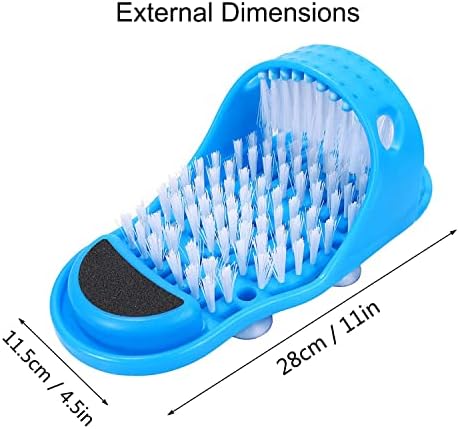 Magic Feet Cleaner Brush Simple Foot Scrubber Feet Shower Spa Easy Feet Cleaning Slipper Exfoliating Foot Massager Brush for Unisex Adults, 1 Pack