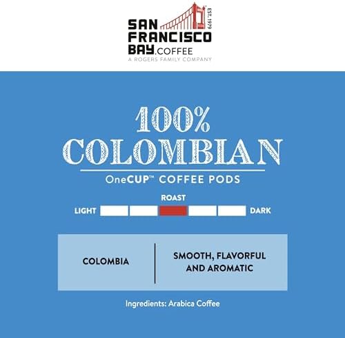 San Francisco Bay Compostable Coffee Pods - 100% Colombian (36 Ct) K Cup Compatible including Keurig 2.0, Medium Roast