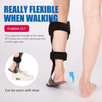 GHORTHOUD Carbon Fiber AFO Brace Lightweight Ankle Foot Orthosis AFO Rehabilitator Foot Drop Brace for Drop Foot, Ankle Instability or Limb Spasticity (Medium-Right)