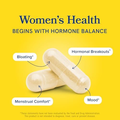 DIM Supplement 200 mg | Estrogen Balance for Women & Men | Hormonal Acne, Hormone Balance, Menopause & Antioxidant Support | Clean Label Project Certified, Vegan & Soy Free Diindolylmethane | 60 Ct.