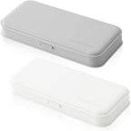 NOLLAM Pen Bag Pen Case 2 Pencil Cases Waterproof Pen Case Plastic Scrub Cosmetic Bag Pen Case Large Capacity Pen Case Beautiful Pen Case Office Stationery Storage Box Pencil case