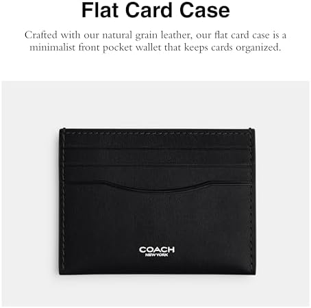 Coach Mens, Card Case, Black, One Size