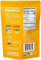 Mavuno Harvest Pineapple Dried Fruit Snacks | Organic Dried Pineapple Chunks | Gluten Free Healthy Snacks for Kids and Adults | No Sugar Added, Vegan, Non GMO, Direct Trade | 1 Pound Resealable Bag