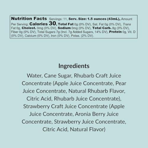 Wood Stove Kitchen - Strawberry & Rhubarb Mix | Cocktail & Mocktail Mixer - Natural Craft Syrup with Tasty Flavors - Concentrated & Alcohol Free - Aromatic, Honey, 16 oz.