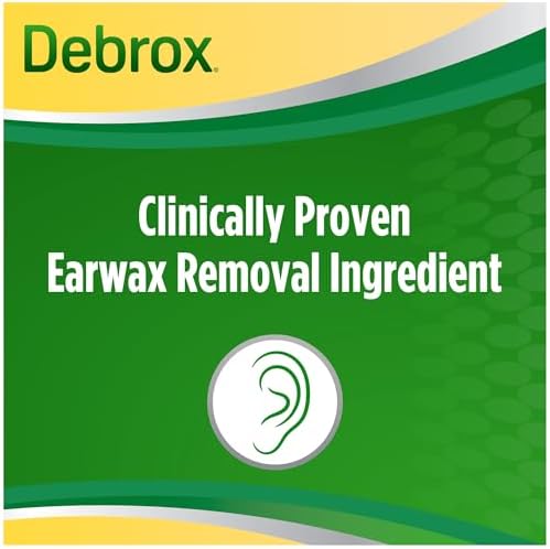 Debrox Ear Wax Removal Drops, Gentle Microfoam Ear Wax Remover with Carbamide Peroxide, 0.5 Fl Oz
