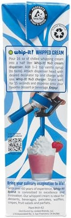 Whip-It! Heavy Whipping Cream - Shelf Stable - 32 oz - 1 Carton