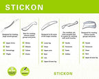 STICKON Stainless Steel Gua Sha Scraping Massage Tool Set IASTM Tools Great Soft Tissue Mobilization Tool (P Shape)